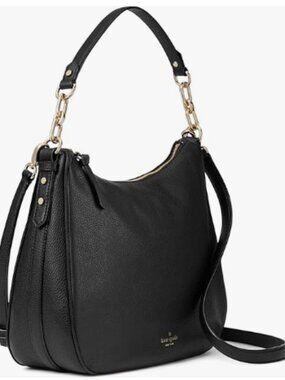 Kate Spade Mulberry Black Pebbled leather